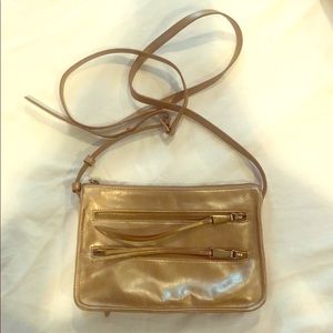Like New Hobo Mission Crossbody in Gold Dust